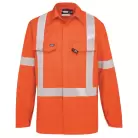 Hi-Vis FIRE Resistant  Button-Up Shirt with PPE1