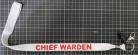 Warden AIIMS ID Lanyards  WHITE - CHIEF WARDEN