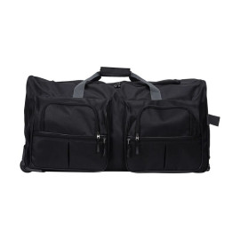 Wheeled Kit Bag - Pull Out Handle - Black