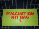 Evacuation Warden Kit Bag Location Sign